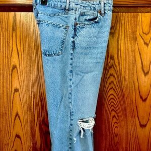 Zara Light Blue Straight Leg Jeans